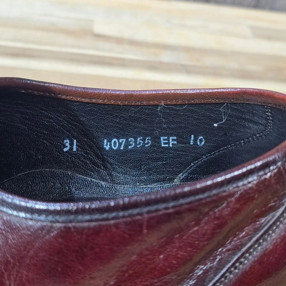 Florsheim‎ Men's Tassel Loafers 10 D Burgundy Oxblood Leather Dress Shoe